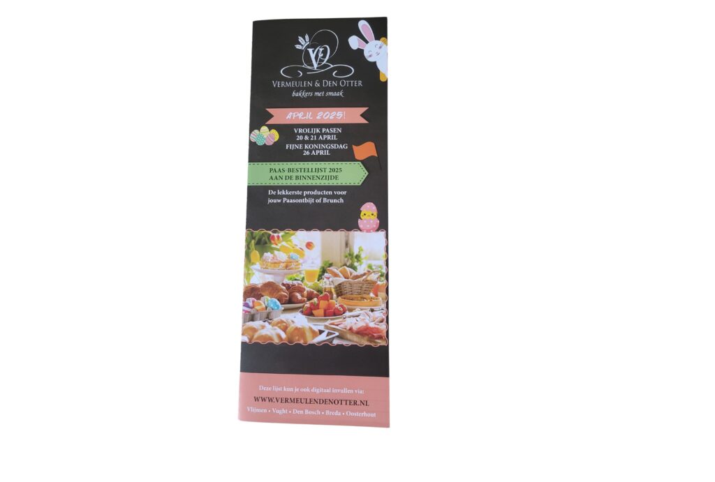 Heb je onze paasfolder nog niet? Ze liggen voor klaar bij al onze filialen. Daar kun je ook al de heerlijke chocolade figuren bekijken. Kom gauw een keertje langs.